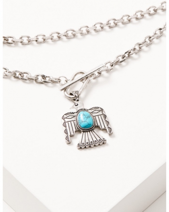Special Offer Idyllwind Women's Morgan Thunderbird Layered Necklace | Turquoise