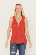 Special Offer Idyllwind Women's Rowan Embellished Tank Top | Orange