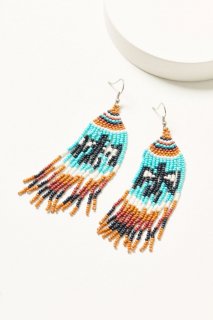 Special Offer Idyllwind Women's Graylynn Beaded Fringe Earrings | Turquoise Special Offer Idyllwind Women's Graylynn Beaded Fringe Earrings | Turquoise