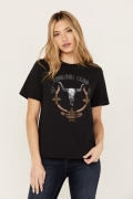 Special Offer Idyllwind Women's Country Club Graphic Short Sleeve Trustee Tee | Black Special Offer Idyllwind Women's Country Club Graphic Short Sleeve Trustee Tee | Black
