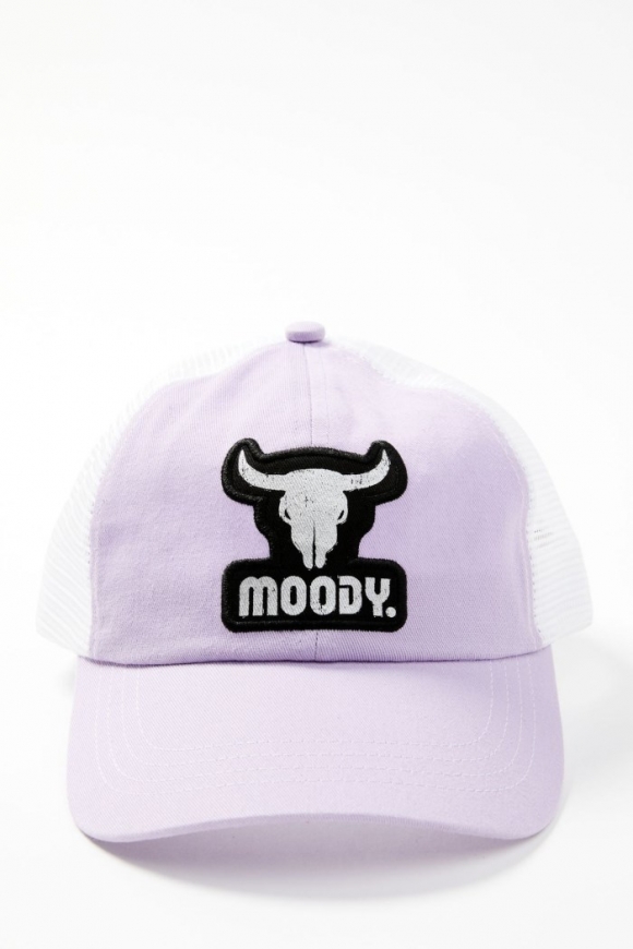 Special Offer Idyllwind Women's Moody Steer Head Mesh Back Baseball Hat | Lavender