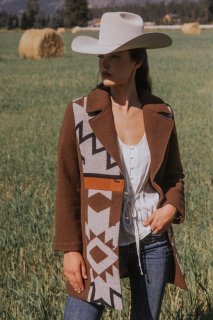 Special Offer Idyllwind Women's Winton Southwestern Print Button-Down Coat | Caramel Special Offer Idyllwind Women's Winton Southwestern Print Button-Down Coat | Caramel