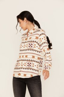 Special Offer Idyllwind Women's Maplegrove Featherlight Southwestern Print Long Sleeve Pearl Snap Western Shirt | Ivory Special Offer Idyllwind Women's Maplegrove Featherlight Southwestern Print Long Sleeve Pearl Snap Western Shirt | Ivory