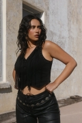 Special Offer Idyllwind Women's Fringe Denim Bustier | Black Special Offer Idyllwind Women's Fringe Denim Bustier | Black