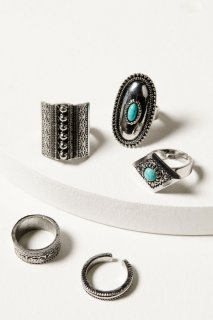 Special Offer Idyllwind Women's Rawlings Road Ring Set - 5-Piece | Silver Special Offer Idyllwind Women's Rawlings Road Ring Set - 5-Piece | Silver