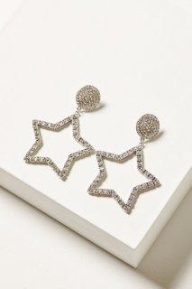 Special Offer Idyllwind Women's Jeanette Star Rhinestone Earrings | Silver