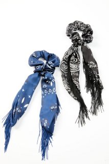 Special Offer Idyllwind Women's Annette Fringe Hair Scrunchies - 2 Pack | Blue