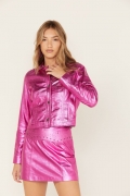 Special Offer Idyllwind Women's Show Stopper Studded Metallic Leather Jacket | Fuchsia Special Offer Idyllwind Women's Show Stopper Studded Metallic Leather Jacket | Fuchsia