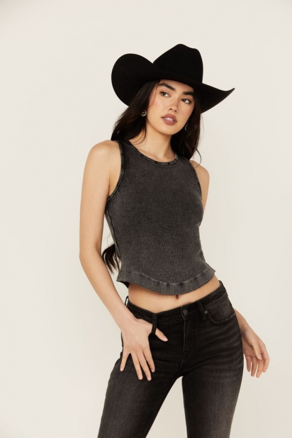 Special Offer Idyllwind Women's Ribbed Studded Tank | Black Special Offer Idyllwind Women's Ribbed Studded Tank | Black