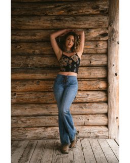 Special Offer Idyllwind Women's Jessamine Embroidered Smocked Back Crop Top | Black Special Offer Idyllwind Women's Jessamine Embroidered Smocked Back Crop Top | Black