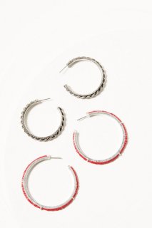 Special Offer Idyllwind Women's Ethel Antique Hoop Earring Set - 2 Piece | Red