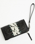 Special Offer Idyllwind Women's Geneva Hairon Cowhide Clutch | Black Special Offer Idyllwind Women's Geneva Hairon Cowhide Clutch | Black