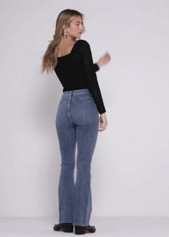 Special Offer Idyllwind Women's Beasley Gypsy High Rise Western Yoke Stretch Bootcut Jeans | Medium Wash