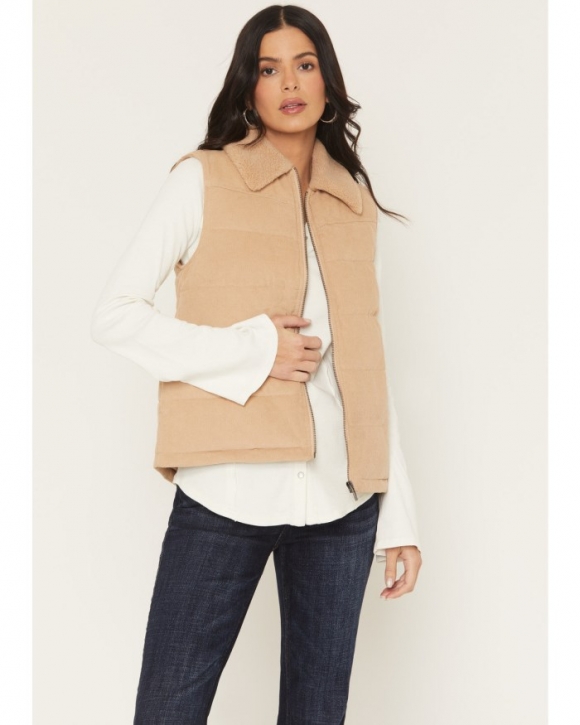 Special Offer Idyllwind Women's Midvale Corduroy Embroidered Puffer Vest | Khaki Special Offer Idyllwind Women's Midvale Corduroy Embroidered Puffer Vest | Khaki