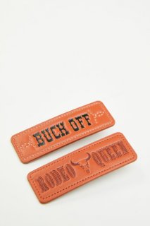 Special Offer Idyllwind Women's Buck Off Faux Leather Hair Clip Set - 2 Piece | Brown