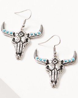 Special Offer Idyllwind Women's Lincova Steerhead Earrings | Silver