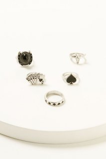 Special Offer Idyllwind Women's Dresden Spade Ring Set - 5 Piece | Silver Special Offer Idyllwind Women's Dresden Spade Ring Set - 5 Piece | Silver