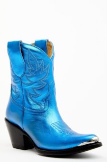 Special Offer Idyllwind Women's Wheels Metallic Royale Leather Western Booties - Round Toe | Royal Blue Special Offer Idyllwind Women's Wheels Metallic Royale Leather Western Booties - Round Toe | Royal Blue