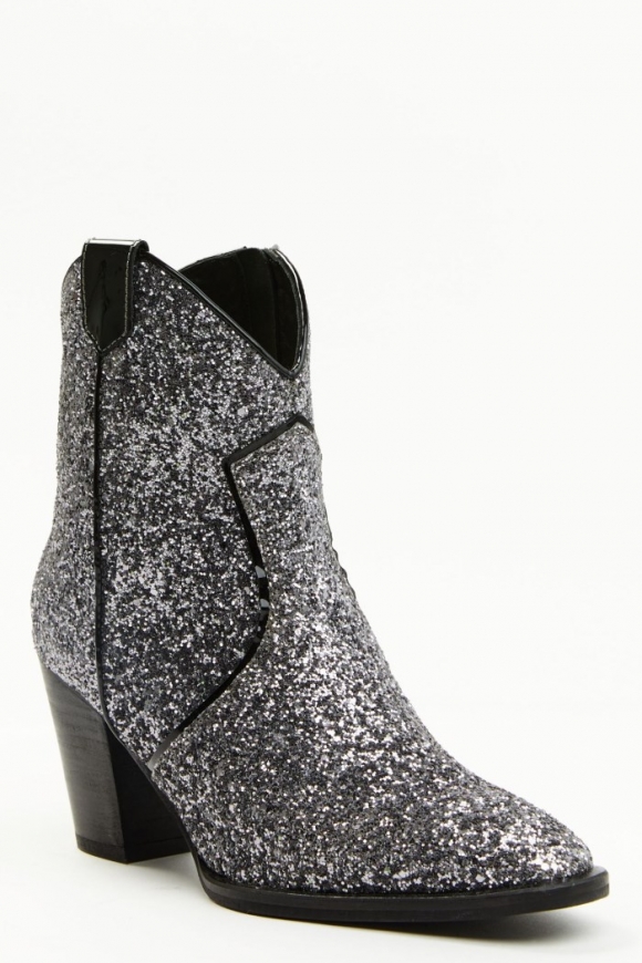 Special Offer Idyllwind Women's Stop and Stare Western Booties - Round Toe | Silver Special Offer Idyllwind Women's Stop and Stare Western Booties - Round Toe | Silver