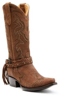 Special Offer Idyllwind Women's Barfly Brown Western Boots - Snip Toe | Brown