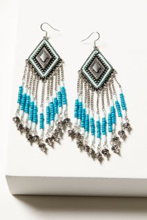 Special Offer Idyllwind Women's Legend Hall Beaded Fringe Earrings | Turquoise Special Offer Idyllwind Women's Legend Hall Beaded Fringe Earrings | Turquoise