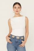 Special Offer Idyllwind Women's Pennywell White Stone Chain Belt | Silver Special Offer Idyllwind Women's Pennywell White Stone Chain Belt | Silver