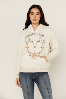 Special Offer Idyllwind Women's Country Club Graphic Hoodie | Oatmeal
