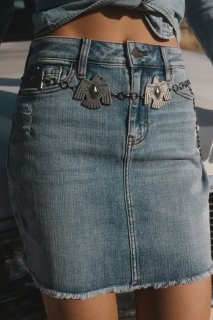 Special Offer Idyllwind Women's Thunderbird Chain Belt | Silver