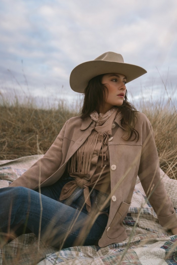 Special Offer Idyllwind Women's Daiseta Suede Shacket Jacket | Beige/khaki