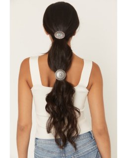 Special Offer Idyllwind Women's Ember Concho Hair Tie Set - 2 Piece | Silver