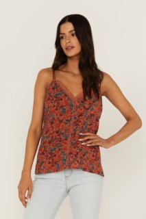Special Offer Idyllwind Women's Lurex Little Lace Tank Top | Pecan Special Offer Idyllwind Women's Lurex Little Lace Tank Top | Pecan