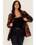 Special Offer Idyllwind Women's Glenmond Dobby Plaid Print Long Sleeve Snap Flannel Shirt | Black Special Offer Idyllwind Women's Glenmond Dobby Plaid Print Long Sleeve Snap Flannel Shirt | Black