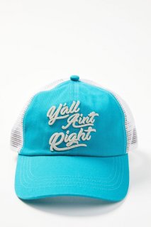 Special Offer Idyllwind Women's Y'all Ain't Right Embroidered Mesh Back Baseball Hat | Turquoise Special Offer Idyllwind Women's Y'all Ain't Right Embroidered Mesh Back Baseball Hat | Turquoise