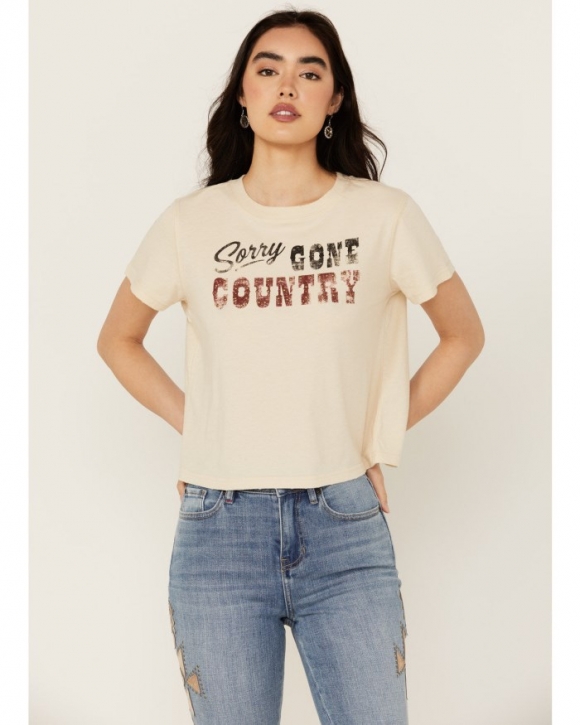Special Offer Idyllwind Women's Sorry Gone Country Short Sleeve Cropped Graphic Tee | Nude Special Offer Idyllwind Women's Sorry Gone Country Short Sleeve Cropped Graphic Tee | Nude