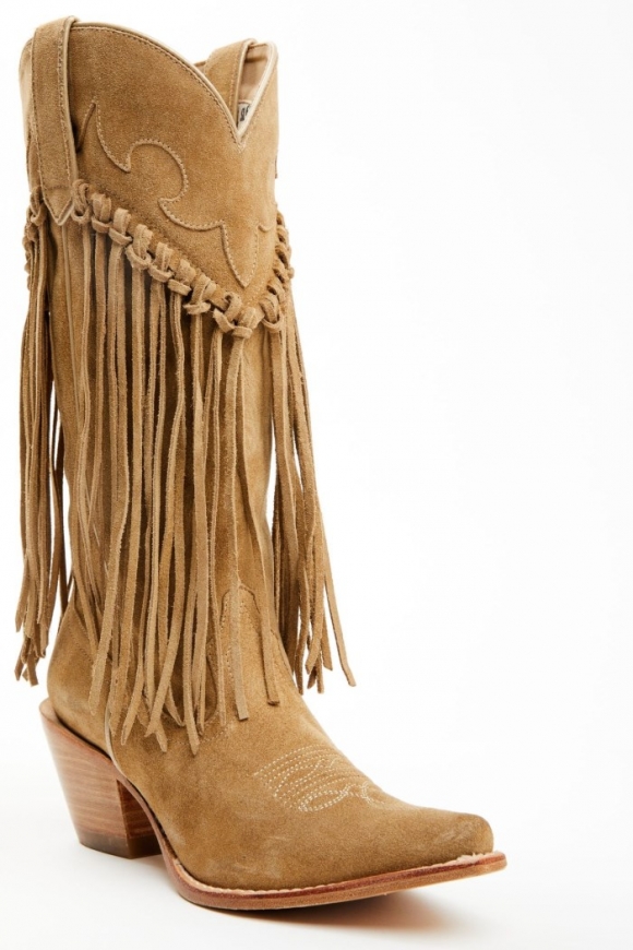 Special Offer Idyllwind Women's Sterling Fringe Tall Western Boots - Snip Toe | Tan