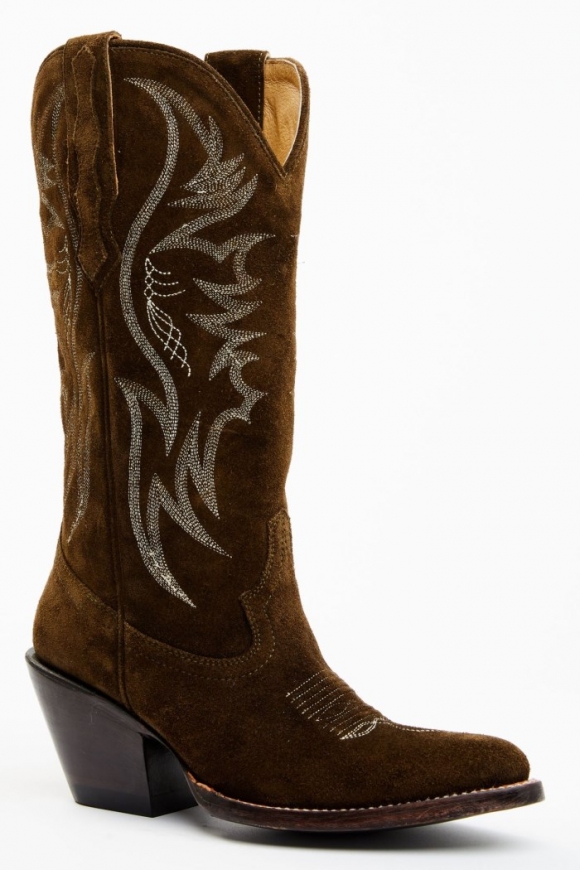 Special Offer Idyllwind Women's Charmed Life Olive Suede Western Boots - Round Toe | Olive