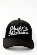 Special Offer Idyllwind Women's Music Is Medicine Embroidered Mesh Back Baseball Hat | Black Special Offer Idyllwind Women's Music Is Medicine Embroidered Mesh Back Baseball Hat | Black