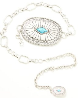 Special Offer Idyllwind Women's Vivelle Oval Concho Chain Belt | Silver Special Offer Idyllwind Women's Vivelle Oval Concho Chain Belt | Silver