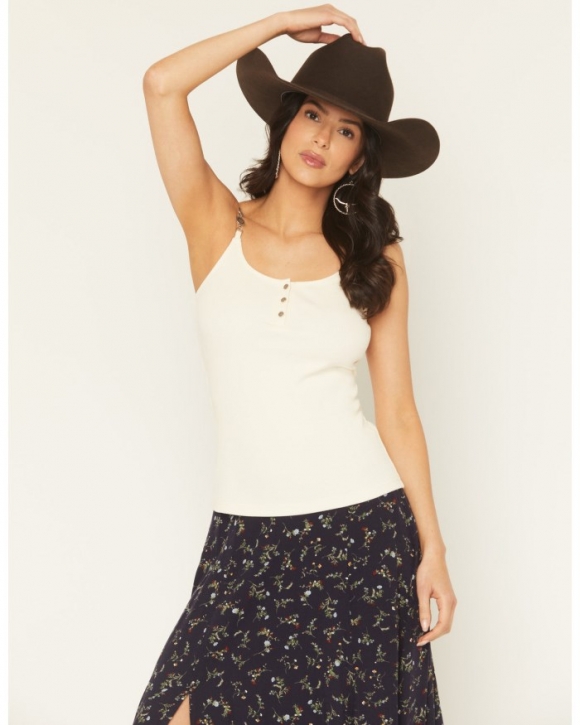 Special Offer Idyllwind Women's Longdale Concho Sleeveless Tank Top | Cream Special Offer Idyllwind Women's Longdale Concho Sleeveless Tank Top | Cream