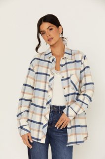 Special Offer Idyllwind Women's Plaid Print Rendon Flannel Top | Blue Special Offer Idyllwind Women's Plaid Print Rendon Flannel Top | Blue