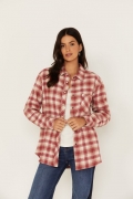 Special Offer Idyllwind Women's Plaid Print Roby Flannel Top | Brandy Brown Special Offer Idyllwind Women's Plaid Print Roby Flannel Top | Brandy Brown