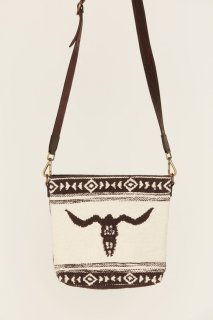 Special Offer Idyllwind Women's Madrona Longhorn Woven Crossbody Bag | Ivory