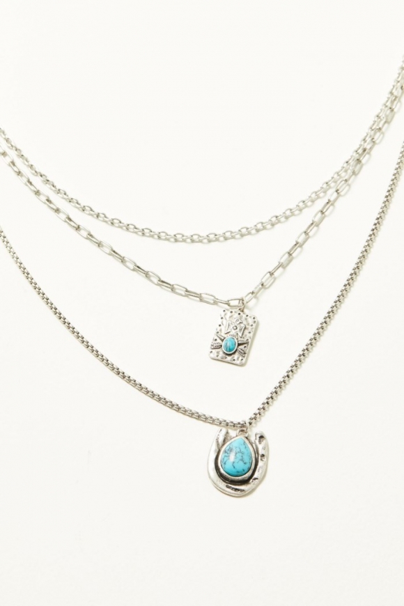 Special Offer Idyllwind Women's Aurora Layered Necklace | Silver Special Offer Idyllwind Women's Aurora Layered Necklace | Silver