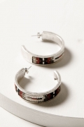 Special Offer Idyllwind Women's Cheshire Beaded Hoop Earrings | Silver
