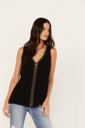 Special Offer Idyllwind Women's Camellia Sleeveless Top | Black Special Offer Idyllwind Women's Camellia Sleeveless Top | Black