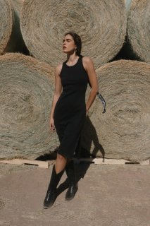 Special Offer Idyllwind Women's Wild Love Ribbed Midi Dress | Black Special Offer Idyllwind Women's Wild Love Ribbed Midi Dress | Black