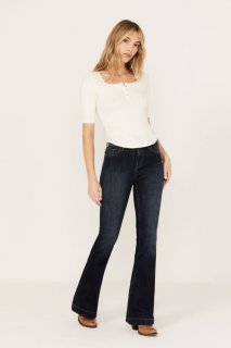 Special Offer Idyllwind Women's Vista Drive Outlaw Trouser Flare | Super Dark Wash Special Offer Idyllwind Women's Vista Drive Outlaw Trouser Flare | Super Dark Wash