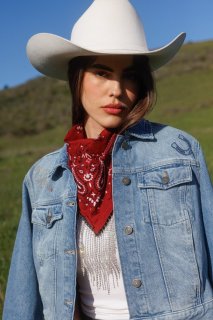 Special Offer Idyllwind Women's Abby Ann Rhinestone Fringe Bandana Necklace | Red Special Offer Idyllwind Women's Abby Ann Rhinestone Fringe Bandana Necklace | Red