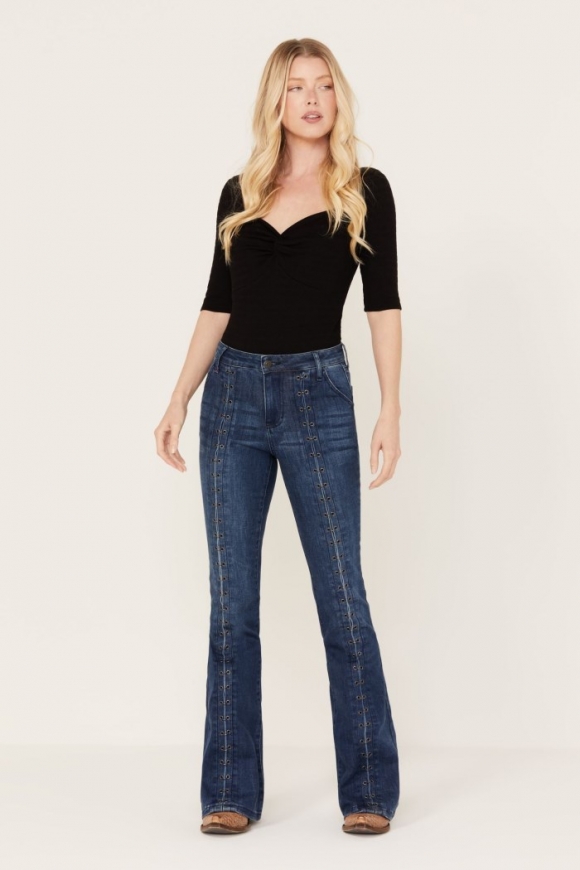 Special Offer Idyllwind Women's Arena Avenue High Risin' Flare Jeans | Dark Wash