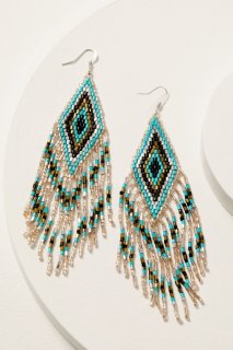 Special Offer Idyllwind Women's Lola Beaded Fringe Earrings | Silver